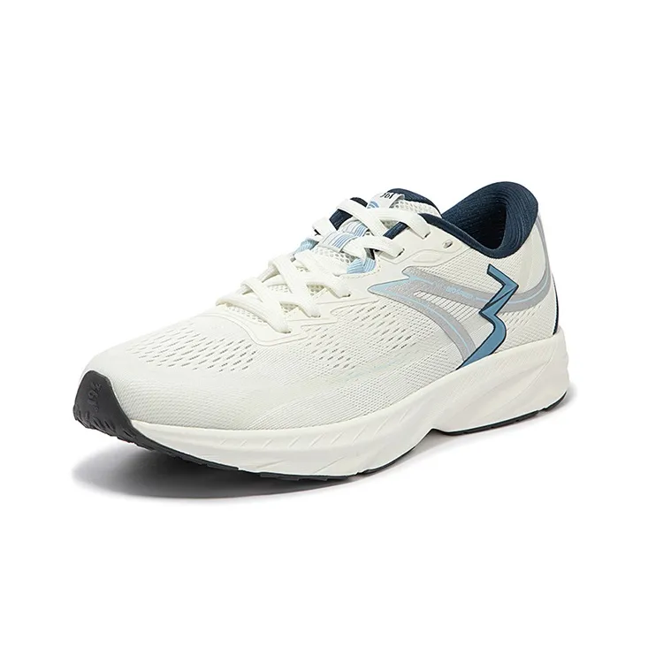 361° QUIKFLAME Slip Resistant Low Top Running Shoes Unisex White Blue-1
