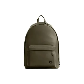 COACH Leather Backpack Tubas Men's Green