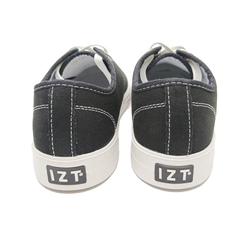 Izt Casual Shoes Anti-Slip And Wear-Resistant Breathable Low-Top Canvas Shoes Unisex Black-3