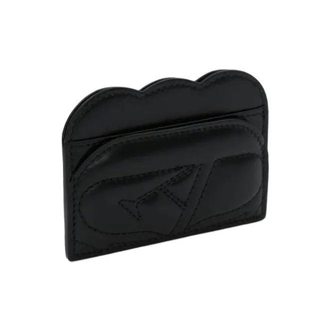 Alexander McQueen Cow Leather Card Holder Women's Black-2