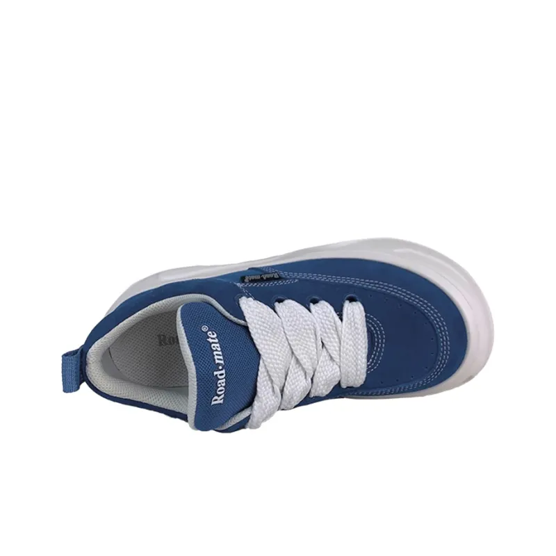Road Mate Slip Resistant Cushioning Low Top Skateboard Shoes Women's Blue-2