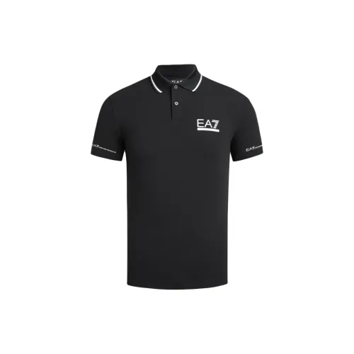 EMPORIO ARMANI EA7 Polo Shirts Men Black