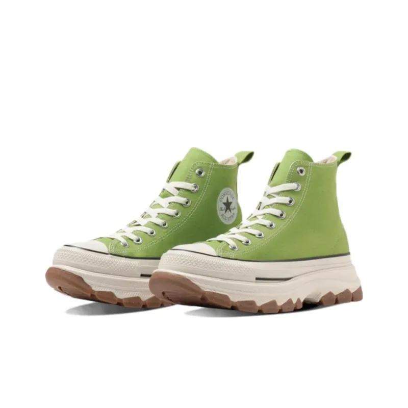 Converse All Star Trekwave Anti Slip Wear Resistant High Top Canvas Shoes Unisex Green White-3