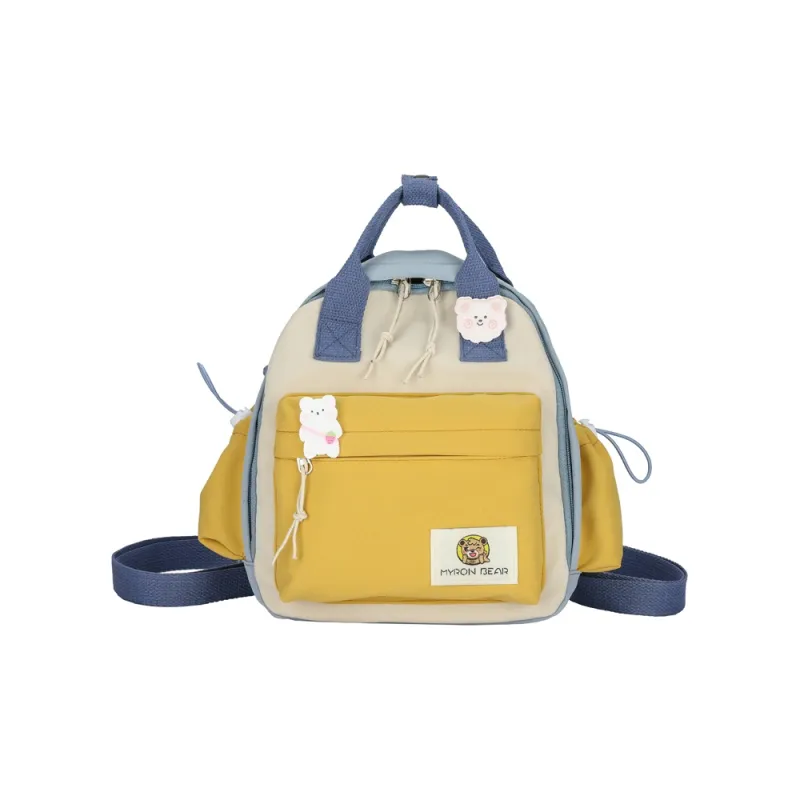 Parker Bear Oxford Backpack Unisex Pink Yellow Blue Black-15