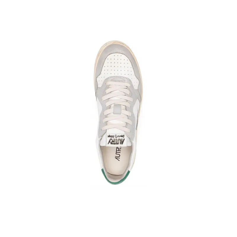AUTRY Super Vintage Low 'White Grey Green'-3