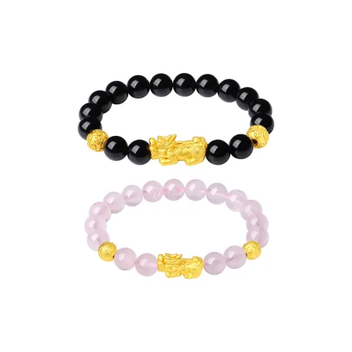 KINGFOCUS Obsidian Jade Bracelets Unisex