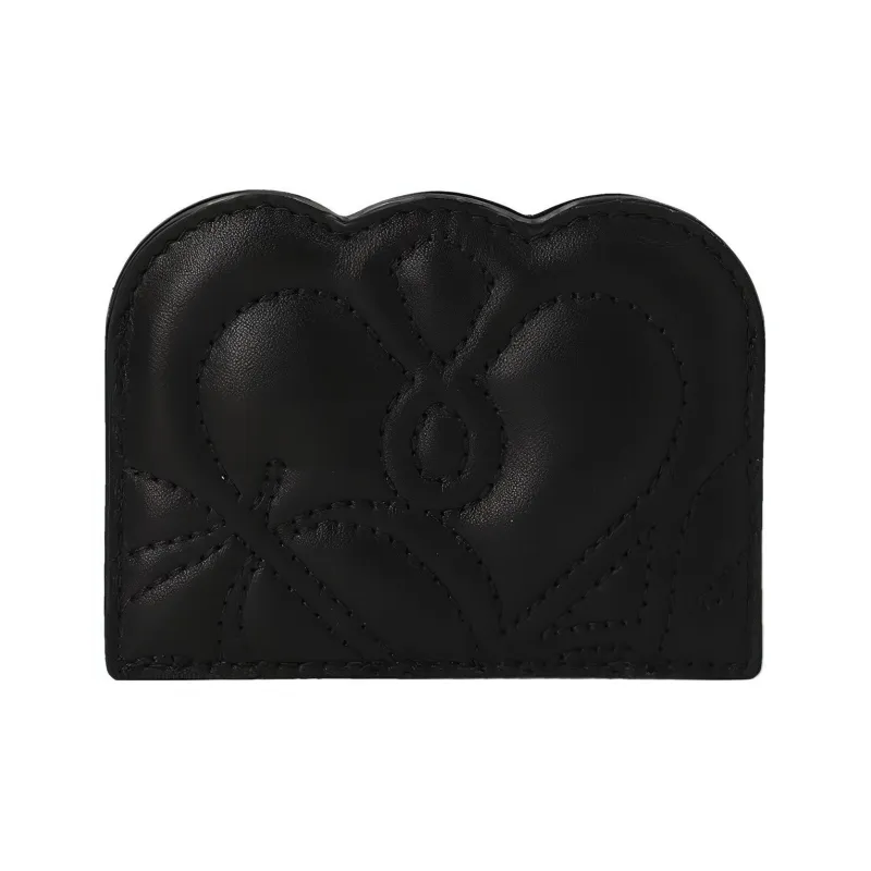 Alexander McQueen Cow Leather Card Holder Women's Black-1