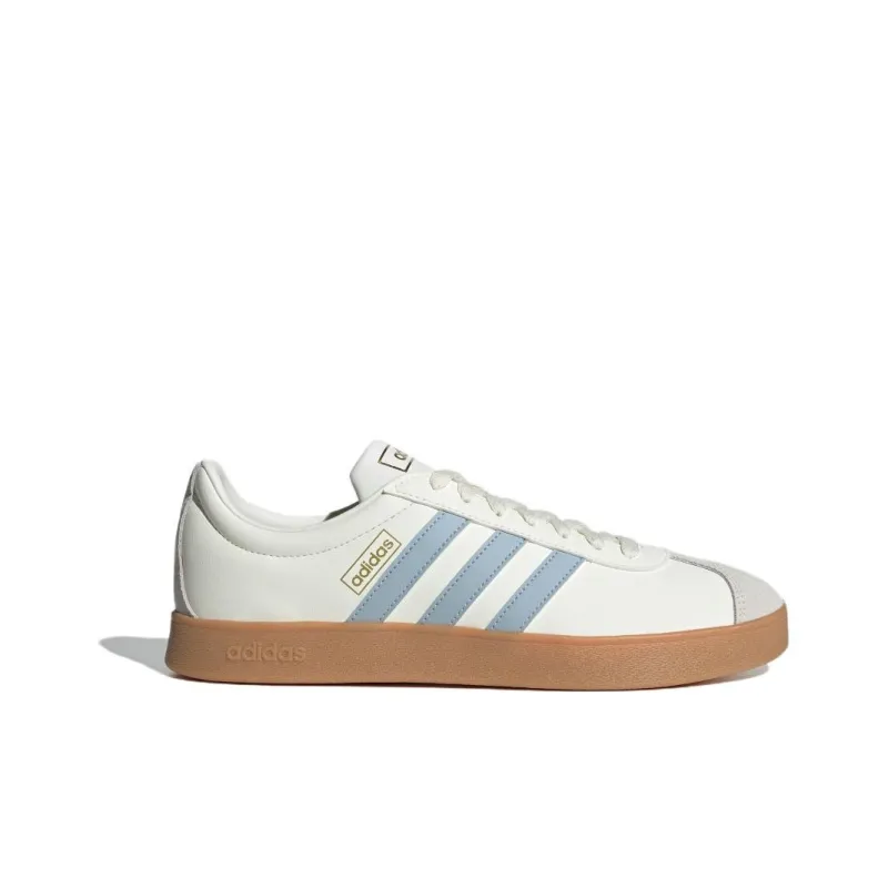Adidas Vl Court Classic Off White Wonder Blue Gold Metallic-1