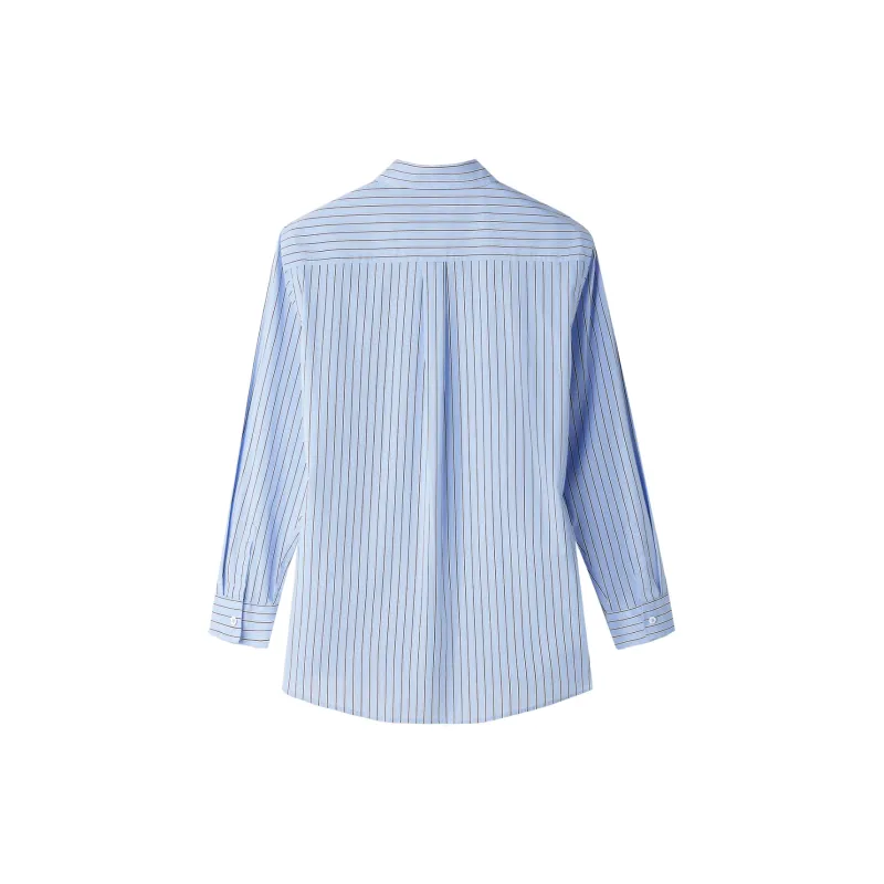 HLA Shirts Women's Light Blue Stripes Y9-1