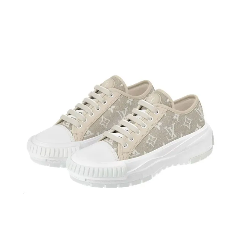 LOUIS VUITTON Squad Sneakers 'Beige Monogram' Women's-2