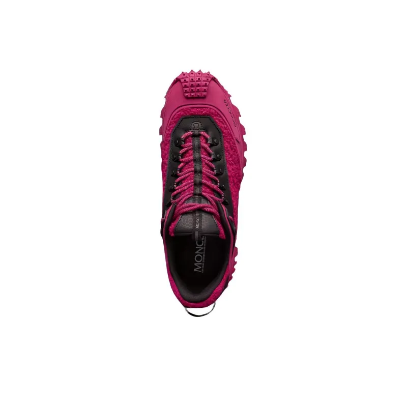 Moncler Trailgrip Low Top Casual Shoes Men's Black Pink-2