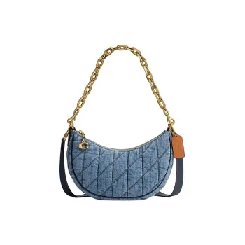 COACH Mira Fabric Handbag Shoulder Bag Women's Indigo