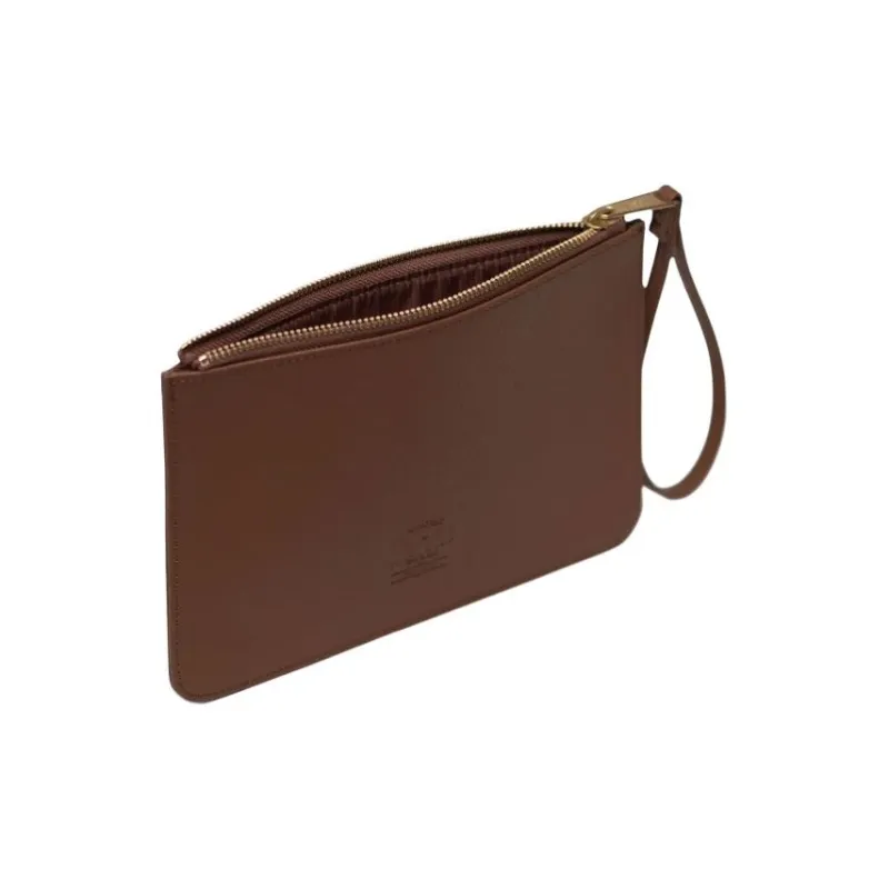 Herschel Pure Vegan Leather Clutch Unisex Saddle Brown-2