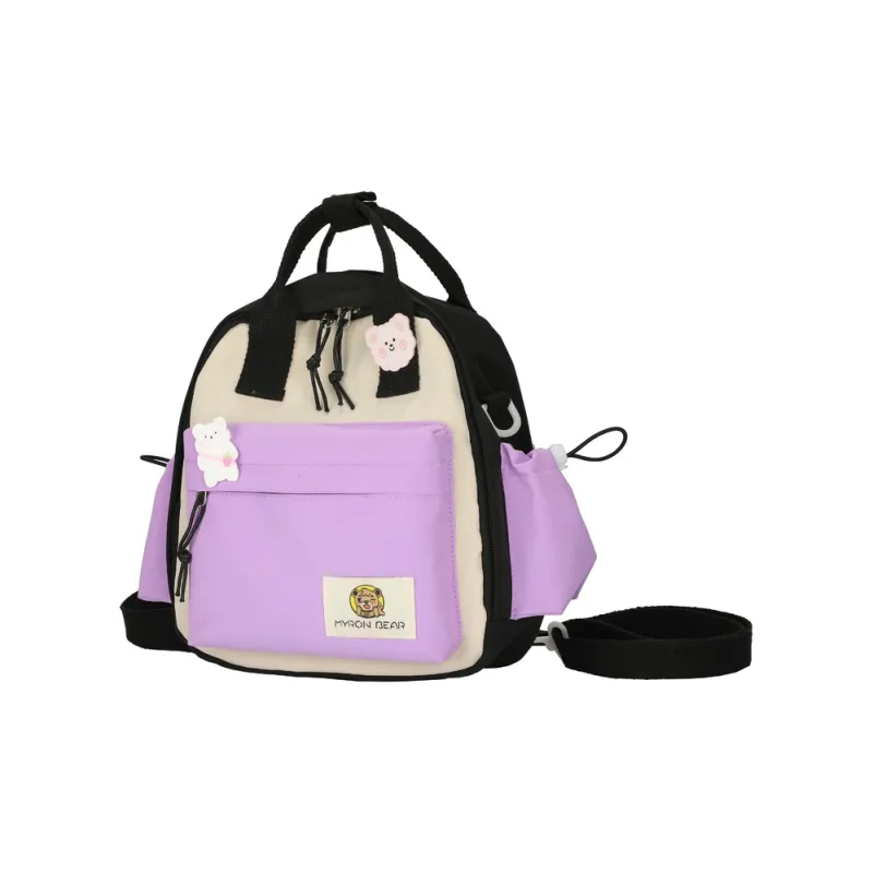 Parker Bear Oxford Backpack Unisex Pink Yellow Blue Black-23