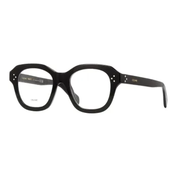 CELINE Acetate Square Eyeglass Frames Unisex Black