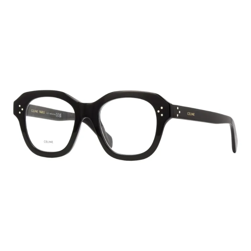 CELINE Acetate Square Eyeglass Frames Unisex Black-0