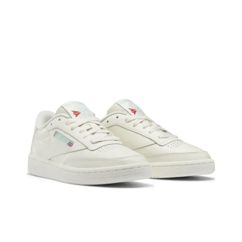 Reebok Club C 85 Anti Slip Wear Resistant Low Top Skateboard Shoes Women's Ecru-2