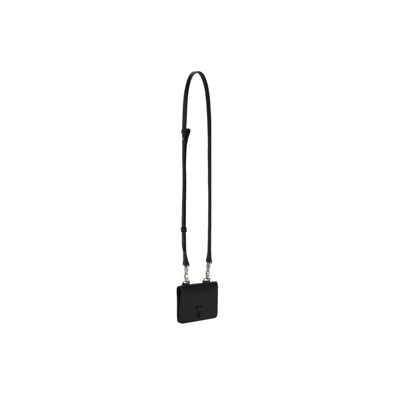 AMIPARIS Paris Logo Plaque Strapped Card Holder-3