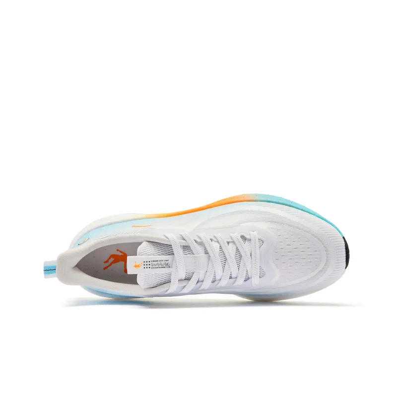 QIAODAN Rapid LITE Running Shoes Men Low Top White Blue Orange-3