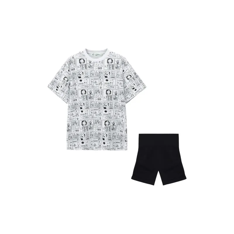 VOGTEE Pajama Set Women's White-0
