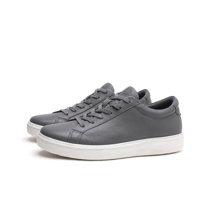 ELLE HOMME Low Top Skateboard Shoes Men's White Gray-1