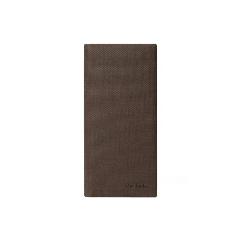 PIERRE CARDIN Top Grain Cow Leather Business Suit Wallet Men's Black/Coffee-4