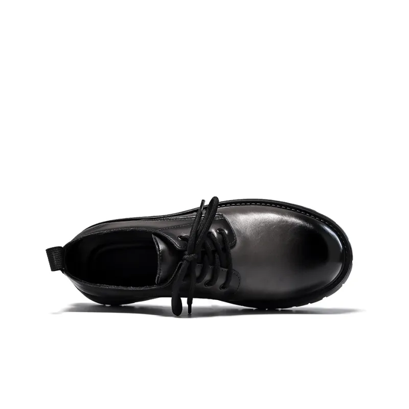 Beidouniao Dress Shoes Men Low Top Gray, Brown, Black-8