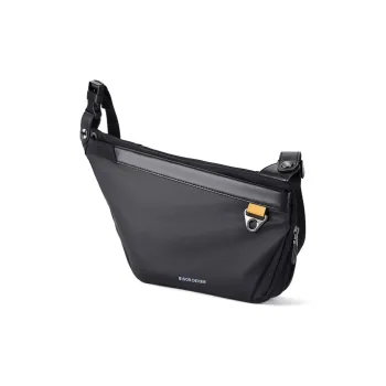 BISON DENIM Oxford Crossbody Bag Black Sling Bag Fanny Pack Regular Men's Black