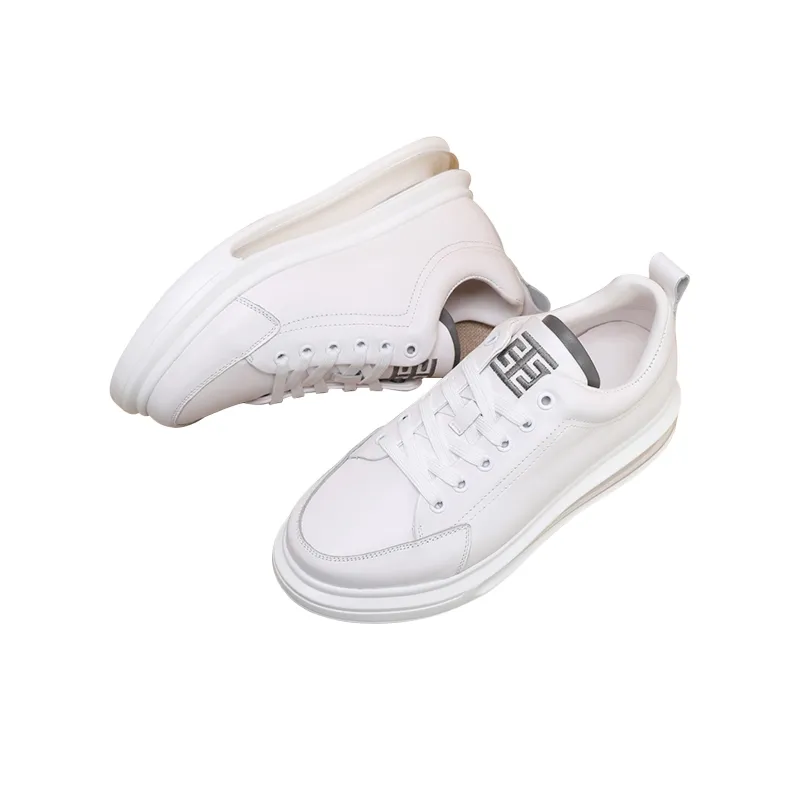 LYFAG Skateboard Shoes Unisex Mid Top White/Blue/Gray-10