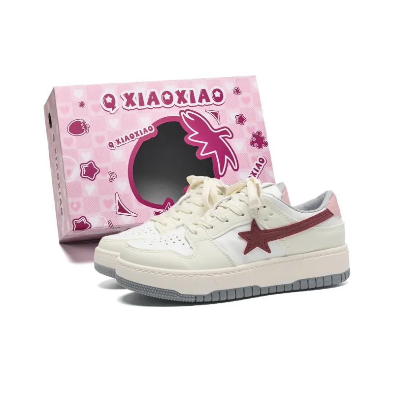 Circle Small Coverage Slip-Resistant Cushioning Wear-Resistant Balance Low-Top Skateboard Shoes Women's-6