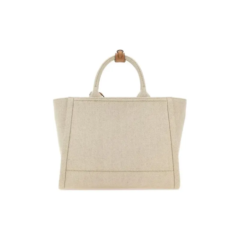 PRADA Fabric Tote Bag, Shopping Bag, Handbag Women's Sand-2