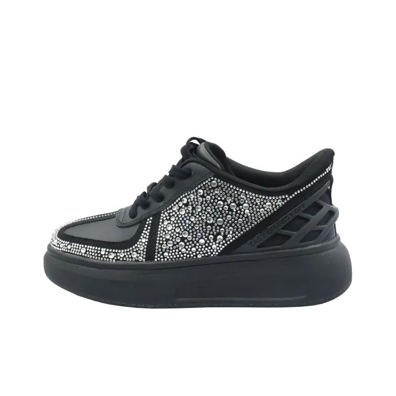 It Must Be Done Abrasion Resistant Lightweight Height Increasing Low Top Skateboard Shoes Unisex-20