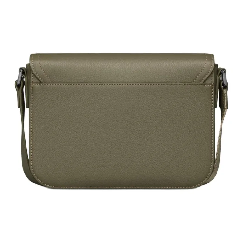 DIOR Grained Calfskin Saddle Messenger Bag Crossbody Bag Shoulder Bag Men's Khaki-3
