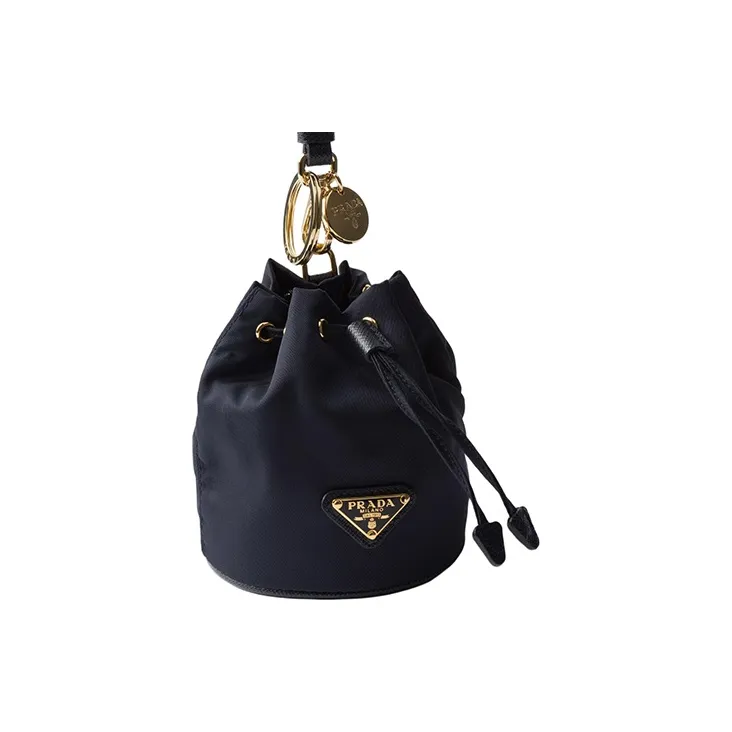 PRADA Re-Edition Recycled Nylon Clutch Mini Women's Blue-2