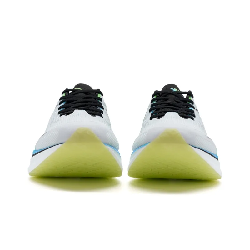 XTEP 360X Running Shoes Men Low Top New White/Scallion Green/Sky Blue-5