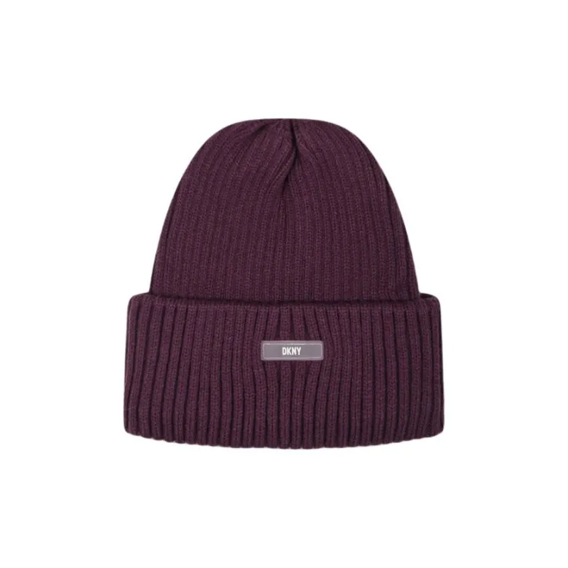 DKNY Acrylic Beanies Kids' Purple-1