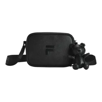 FILA FUSION PU Shoulder Bag, Crossbody Bag Regular Unisex Pitch Black