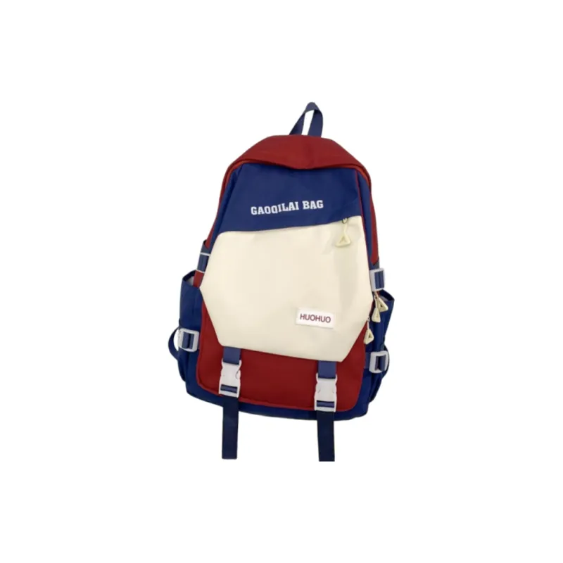 BRABOSTON Nylon Backpack Regular Unisex Black/Pink/Burgundy/Khaki-7