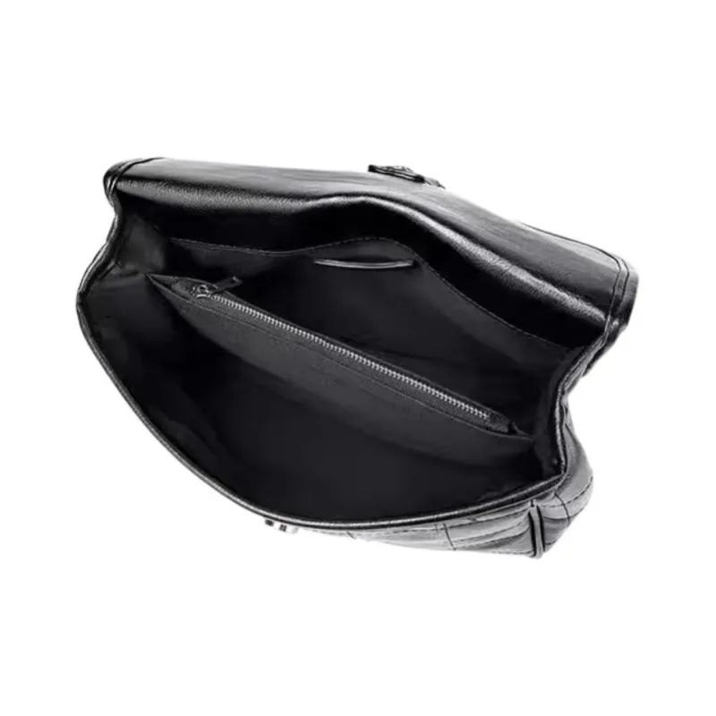 ZARA Polyurethane Hobo Bag Crossbody Bag Shoulder Bag Women's Black-3