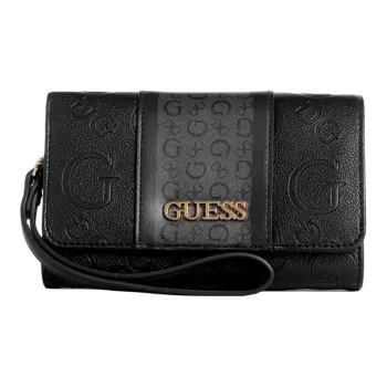GUESS Artificial Leather Wallet Unisex Black