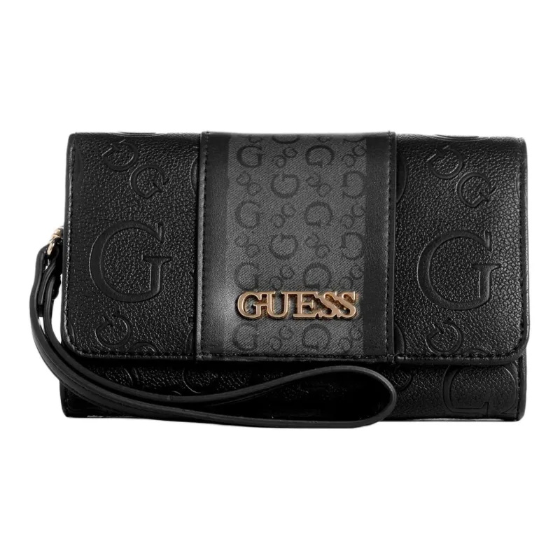 GUESS Artificial Leather Wallet Unisex Black-0