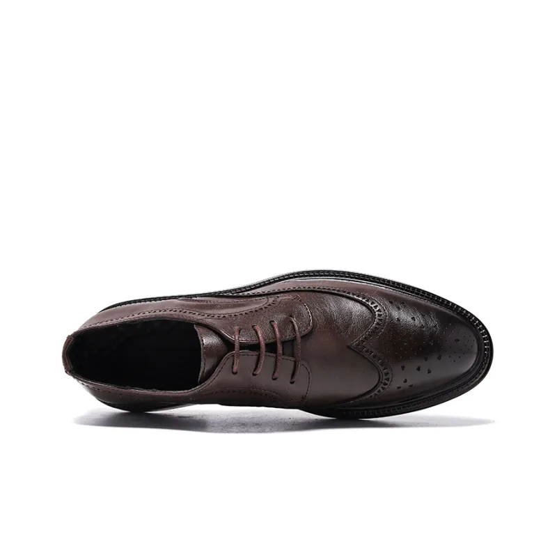 ZUWUDONG Dress Shoes Men Low Top Black, Brown-7