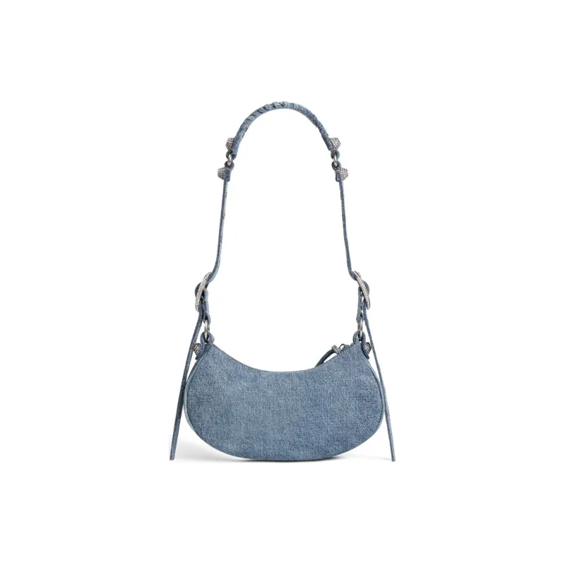 Balenciaga Le Cagole Xs Shoulder Bag Demin Blue-3