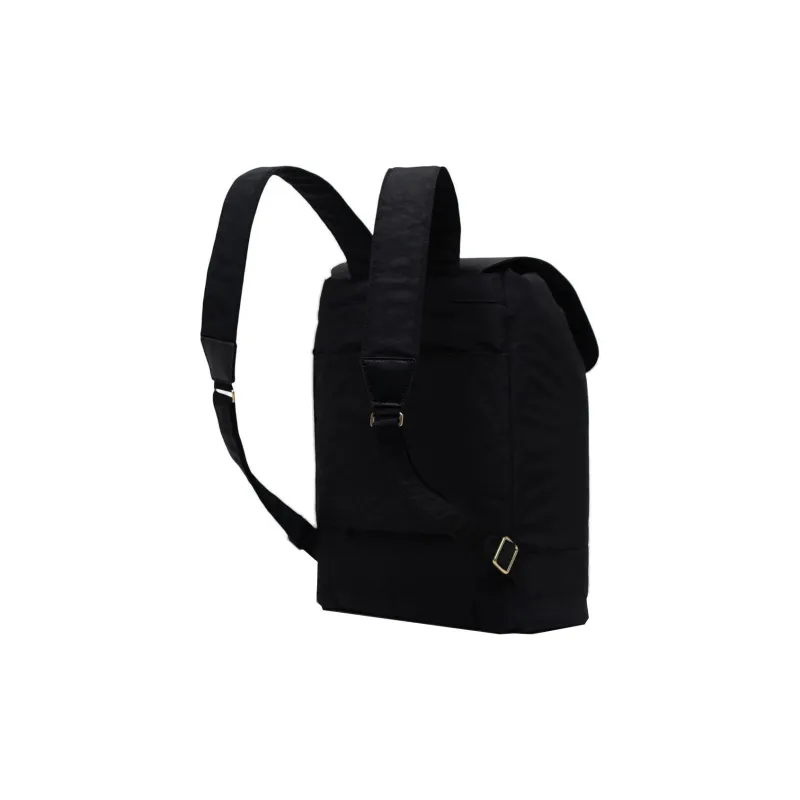 Herschel Genuine Leather Backpack Small Size Unisex Black-2