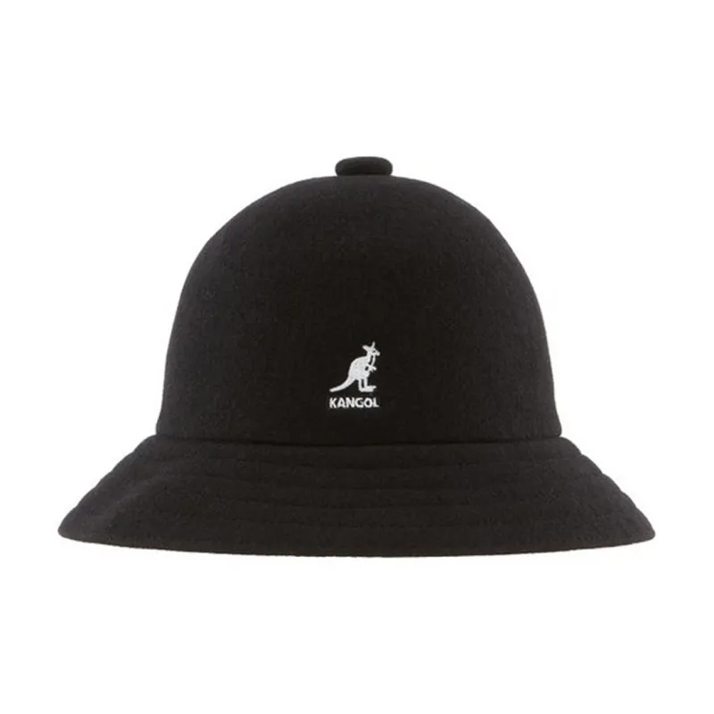 KANGOL Wool Bucket Hats Unisex Black-1