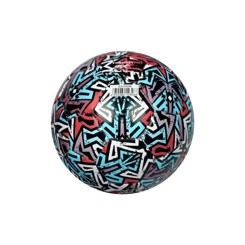 ProSelect Size 5 Ball Soccer PVC Machine Stitched Soccer Ball Unisex Graffiti Geometry-4