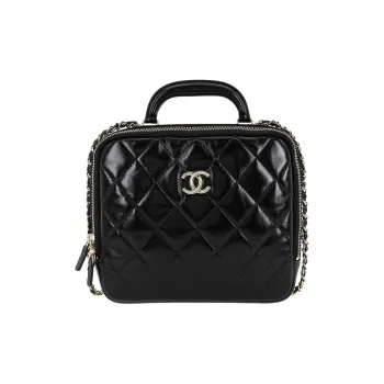 CHANEL Sheepskin Camera Bag, Shoulder Bag, Crossbody Bag Women's Black