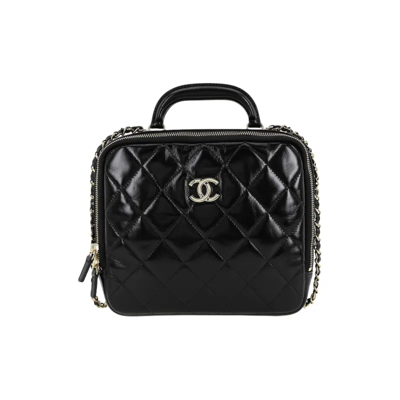 CHANEL Sheepskin Camera Bag, Shoulder Bag, Crossbody Bag Women's Black-0