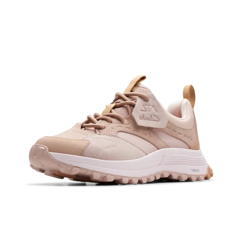 Clarks Breathable Low Top Outdoor Shoes Women's Pink-1