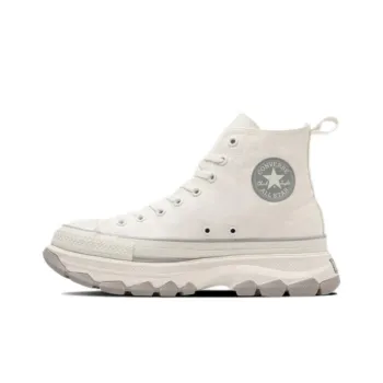 Converse All Star Trekwave Anti Slip Wear Resistant High Top Canvas Shoes Unisex White Gray Japan Version